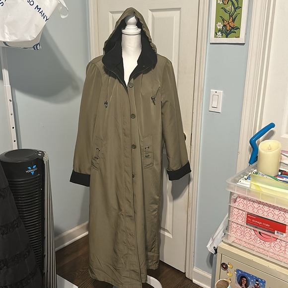 KC Collections Long Trench Coat - NWT! - Picture 2 of 11